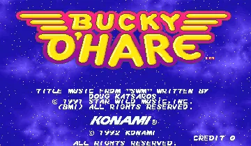 Bucky O'Hare (World version EA) screen shot title